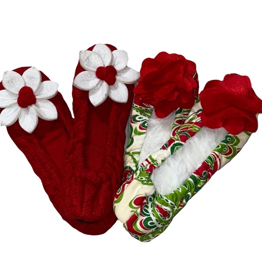 2 Mud pie sleepy toe slippers size small (5-6) new